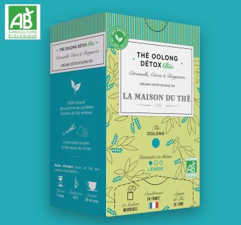 Thé Oolong Détox BIO Citronnelle, Citron et Bergamote