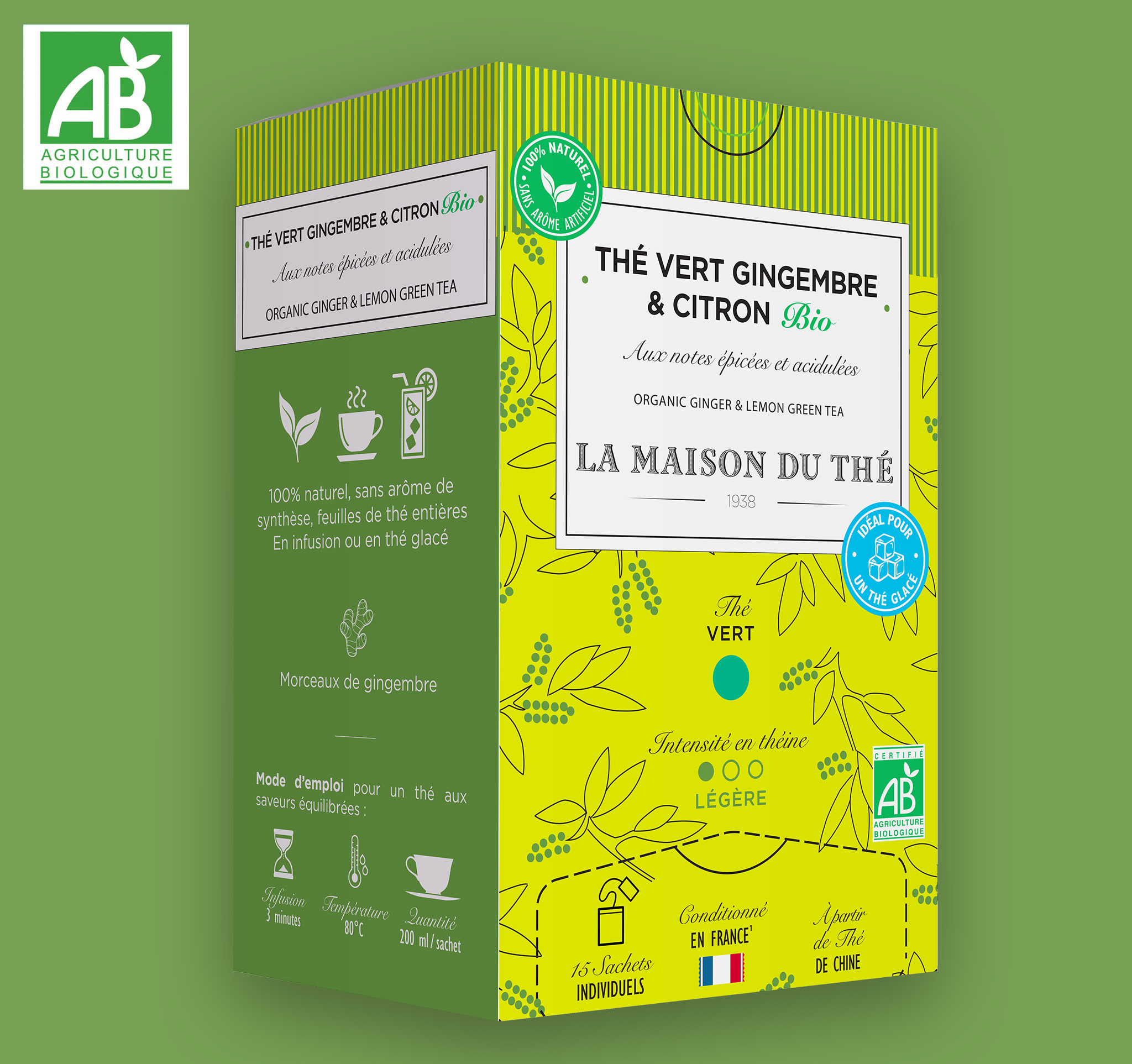 Thé vert Gingembre & Citron BIO