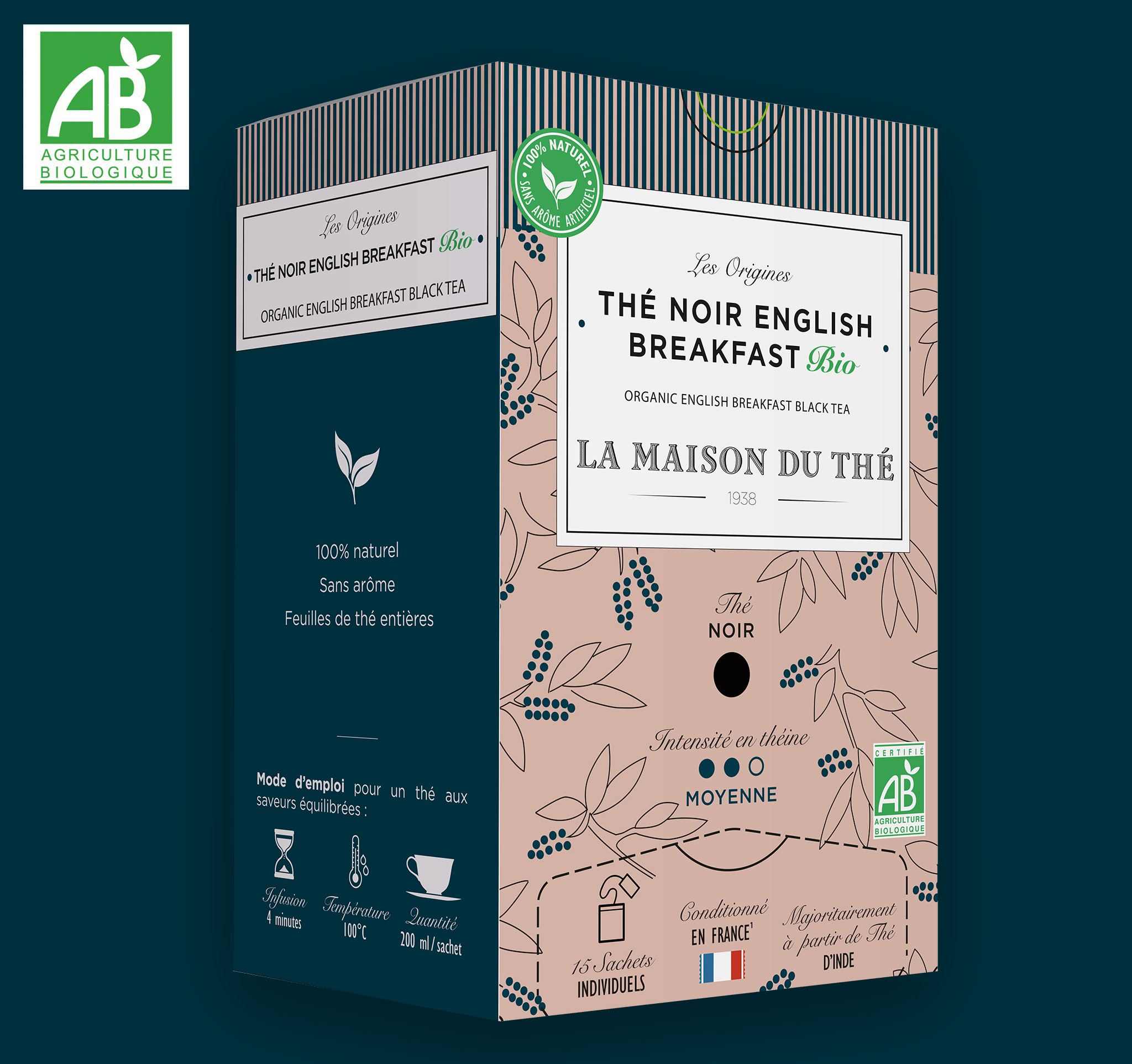 Thé noir English Breakfast Bio