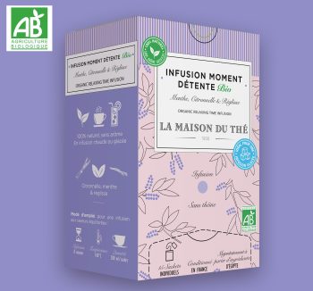 Infusion Moment Détente BIO Menthe, Citronnelle et Réglisse