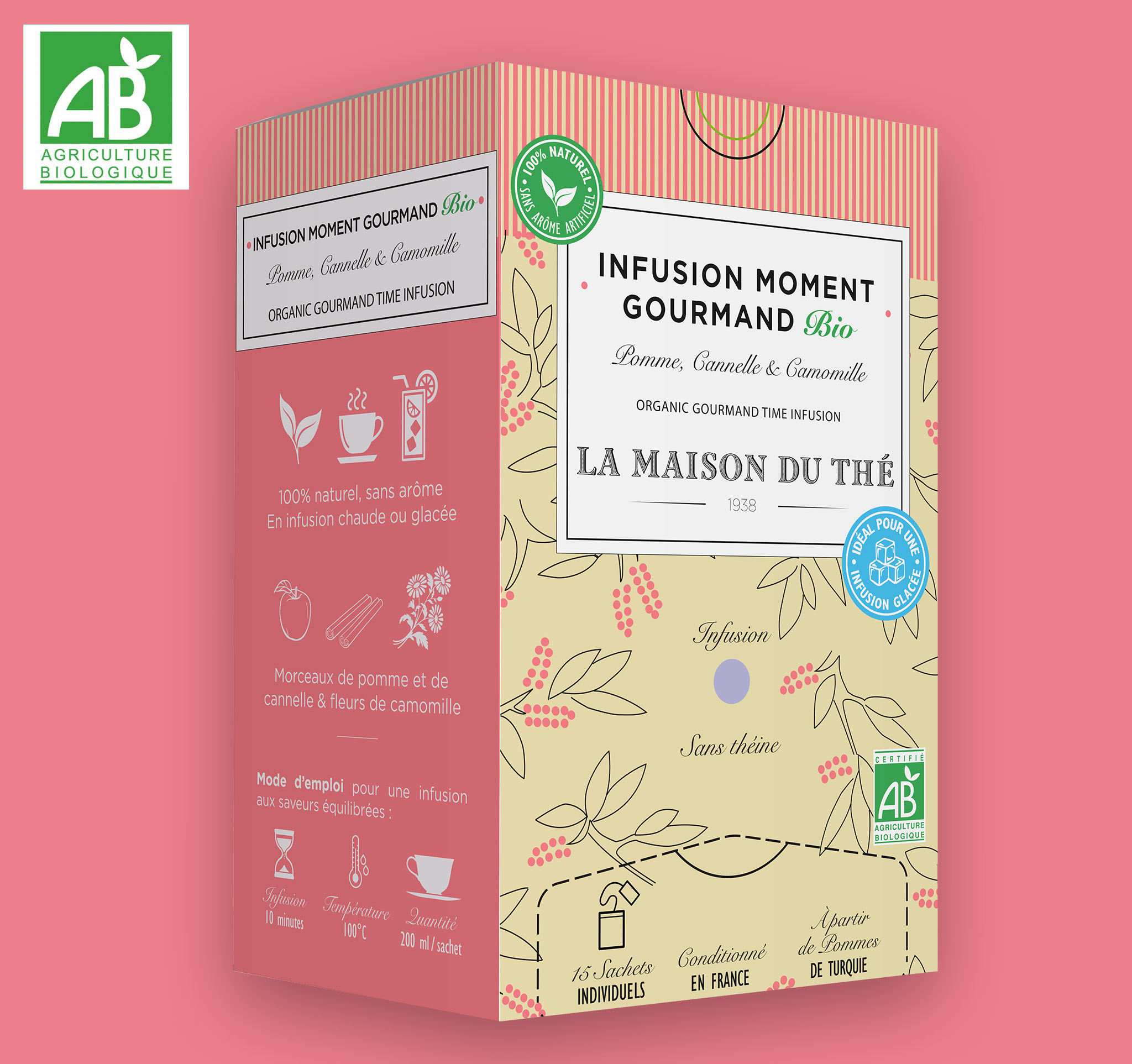 Infusion Moment Gourmand BIO Pomme, Camomille et Cannelle